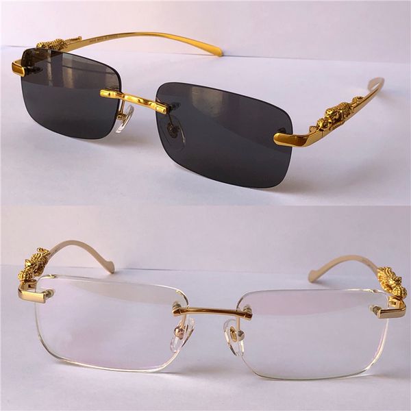 

retro fashion design optical glasses and sunglasses series 1984615 square rimless frame animal legs vintage simple style 36456413, Black