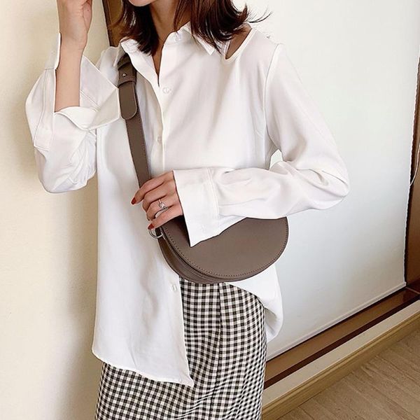 

shoulder bags female messenger bag waterproof fashion youth girl pu leather personality everyday small brown easy to clean