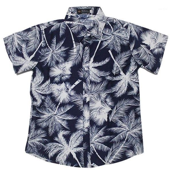 

yfashion summer casual men shirt cool printing short sleeve shirts mens women couples hawaiian shirt1, White;black