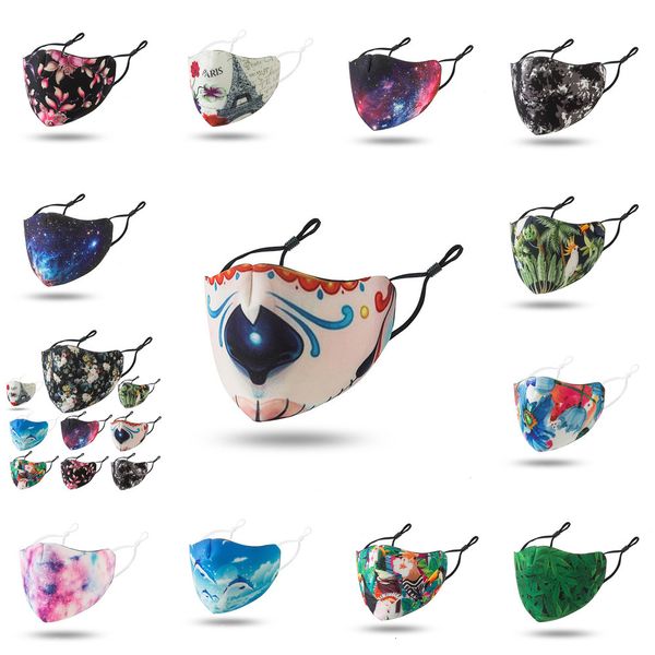 

designer fashion black face masks starry sky dustproof breathable reusable adjustable ear buckle mask 7 nb4sw