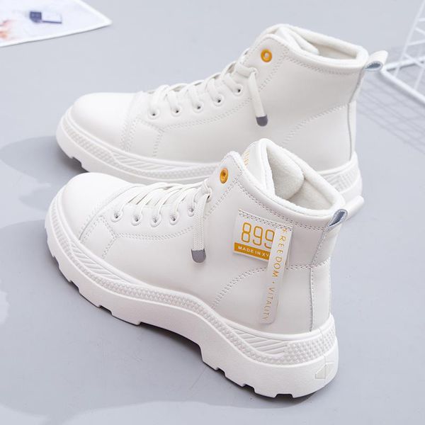 

белые сапоги mid-calf женские туфли осенью круглый носок роскошный дизайнер зимний обувь сапоги - женщины низкая резина мода 2020, Black