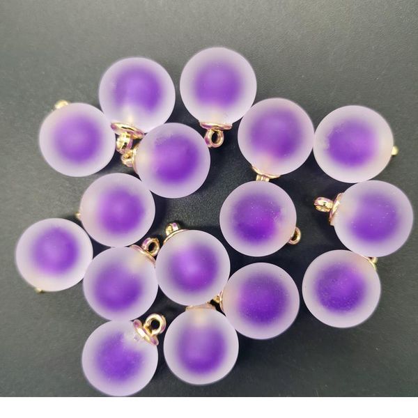 

new diy 8pcs 16mm mini acrylic bottles frosted beads charm pendant ornaments jewelry making bbyuaj, Black