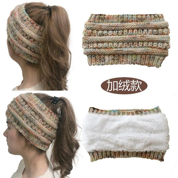 

beanie/skull caps european and american ladies with knitted color hood, Blue;gray