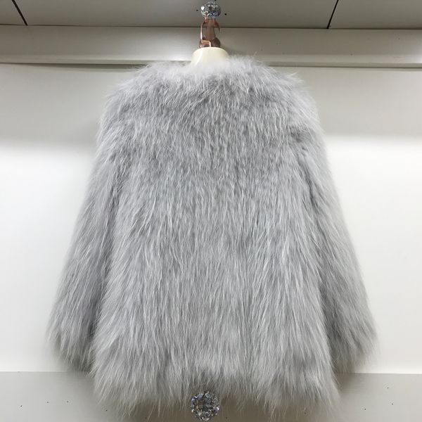 

royal fur coat girls'royal mesh from leather jacket of the natural raccoon, Black