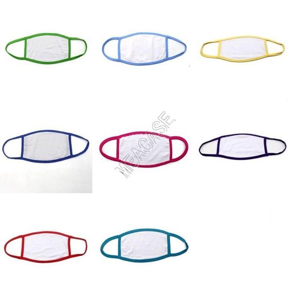 

mask blank sublimation masks adults diy plain face kids pm2.5 filter slot pocket white color reusable facemasks multicol