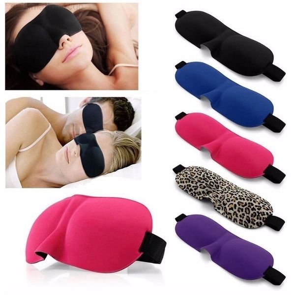 

3d mask cotton soft eye shade nap cover blindfold sleeping sleep eyes masks 3 colors