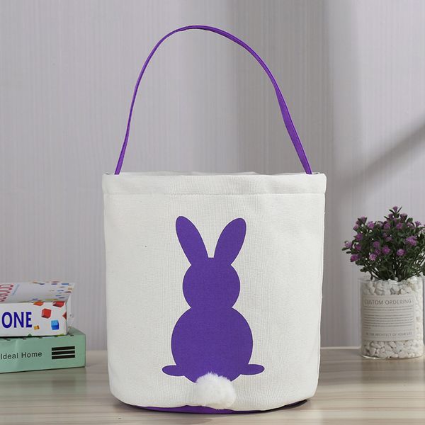

canvas bunny storage diy basket baskets bags rabbit ears put easter eggs gift bag