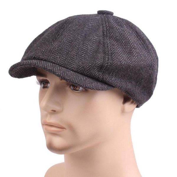 

cotton beret men's painter hat european and american hat newsboy j0v3, Blue;gray