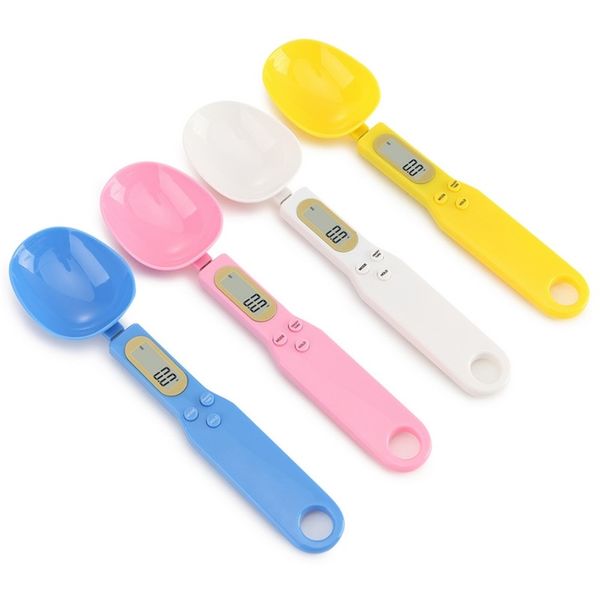 

portable electronic measuring spoon small sized food ingredients spoons scales solid color mini kitchen balance 16 5dh l2