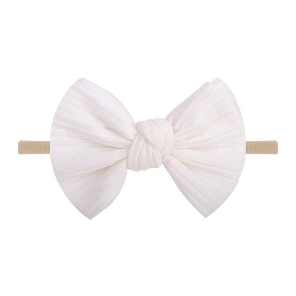 

1piece solid colors cotton hair bows baby headband soft headwrap for girls children samll bowknot kids hair accessories q sqcfjm