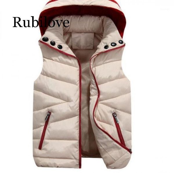 

women winter vest waistcoats 2020 cardigans jacket casual slim winter warm sleeveless parkas outwear female coat1, Black;white