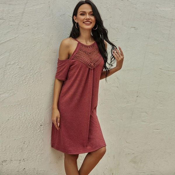 

women summer dress 2021 solid beach dresses female off shoulder long vestidos beach sundress casual dress1, Black;gray