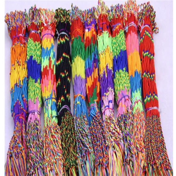 

gy1rhandmade girls bracelet luxury colorful purple infinity jewelry braid cord strand braided friendship bracelets