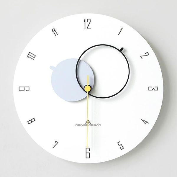 

wall clocks luxury nordic clock living room home fashion simple modern personality creative art mute