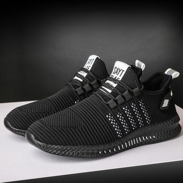 

year round large size lovers' shoes flying woven breathable sports shoes men's and women's light running basketball shoes c12, Black;white