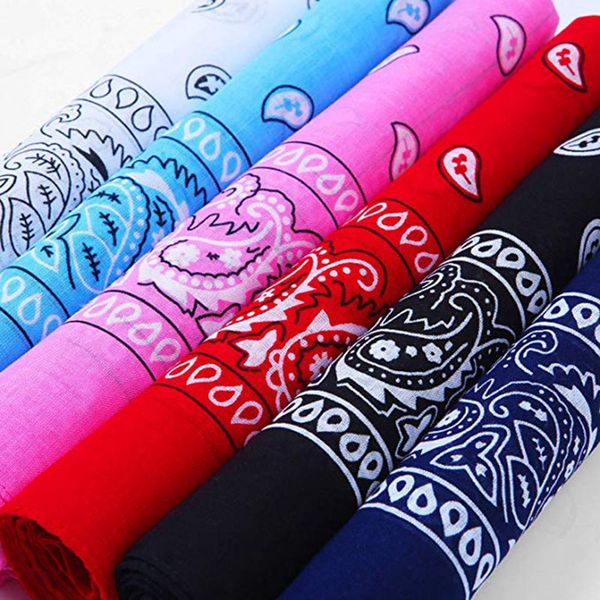 

factory novelty bandanas 55*55cm bandana paisley print fashion hip hop headband scarf multifunctional headscarf face mask hha1256