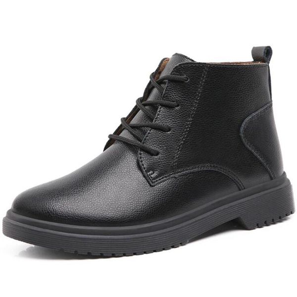 

women ankle boots winter boots female warm plush snow middle aged mother shoes solid fashion waterproof cotton zz22, Black