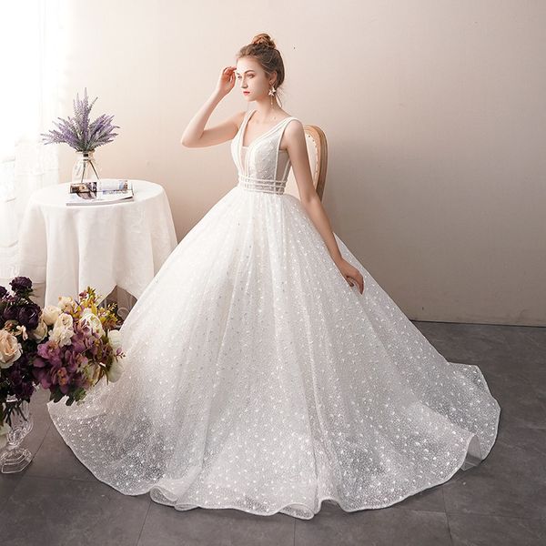 

2021 new neckline v from wedding dressed novia, 1087; boda beast, 8oz6, Blue;red