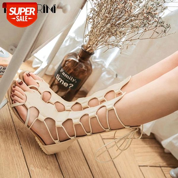

ribetrini low heel flat shoes summer gladiator women sandals 2020 sweet dress dating sandals #ou8j, Black
