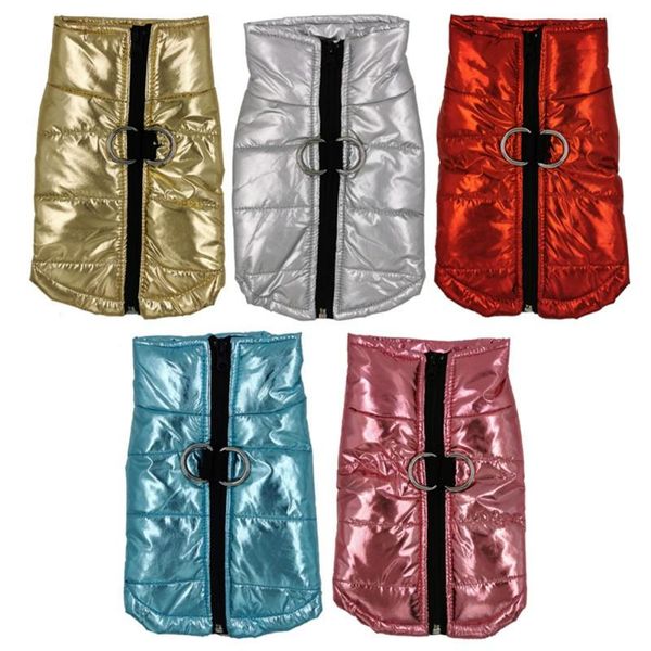 

dog apparel pet warm bright clothing winter waterproof clothes vest jacket for small medium outfit