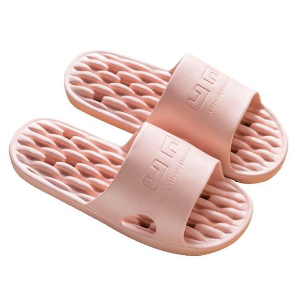 

home massage slipper bathroom non-slip slippers women quick-drying leaking slides ladies indoor slipper house flip-flops, Black