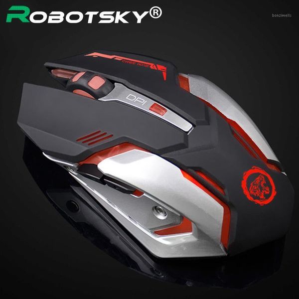 

d9 wireless gaming mouse professional 6 buttons 2000dpi mouse 7-color backlight breath comfort office mice for desklappc1