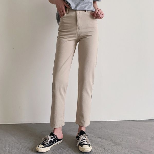 

2021 new high light belt wash tight spring and summer korean urban women's brem pants leg 4mmc, Blue