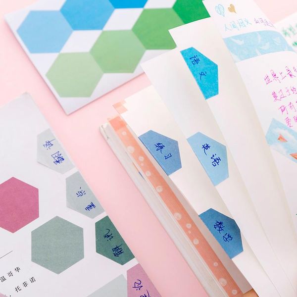 

mohamm 2 листы много милые бумажные флаги липкие заметки вкладки планировщик наклейки блокноты записываются накладки канцелярские товары зак, Purple;pink