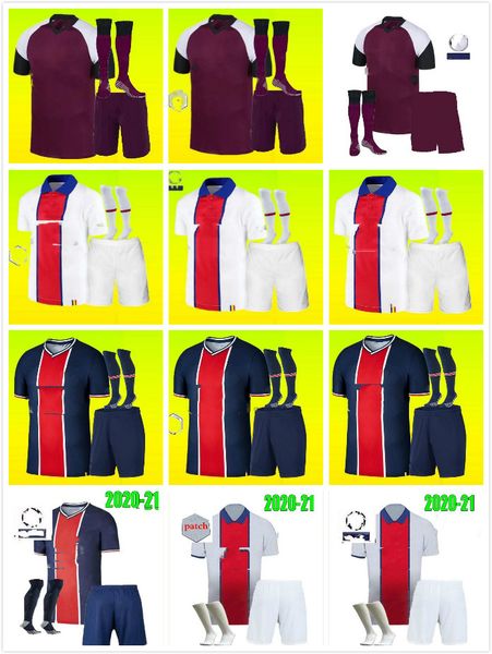 

20 21 icardi 18soccer jersey mbappe verratti 2020 2021 marquinhos kimpembe di maria kean football jersey soccer men shirt and kids sets, Black;yellow