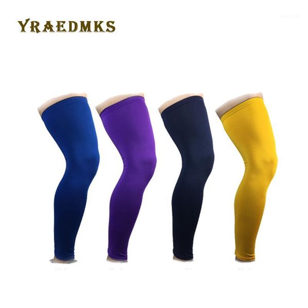 

elbow & knee pads sports protector brace strap breathable anti-uv outdoor cycling leg sleeve basketball knee1, Black;gray