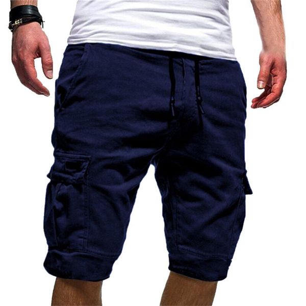 

men's shorts 2021 summer men sports solid straight casual loose sweatpants drawstring pant #jun21 wholesale, White;black