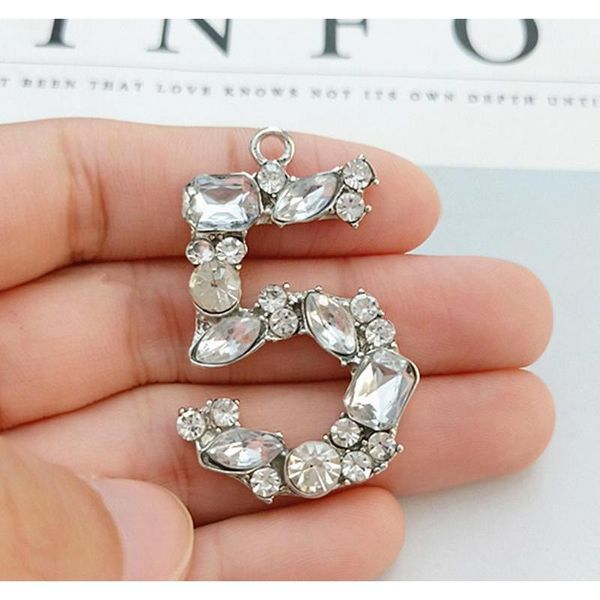 

women rhinestone crystal no5 diy jewelry charms necklace bracelet sweater chain pendant jewelry components acces sqcofr new_dhbest, Bronze;silver