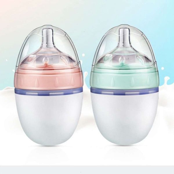 

new infant pe of can silicone be extruded large diameter wide mouth milk bottle falling and anti flatulence