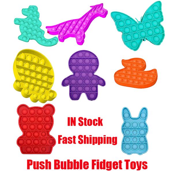 

Push Bubble Fidget Toys Autism Special Needs Stress Reliever Helps Relieve Stress and Increase Focus Soft Squeeze Decompression Toy