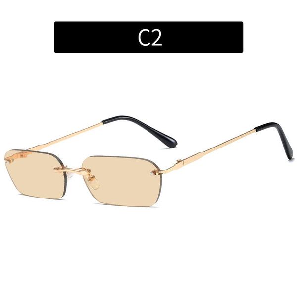 

abay brand designer small oval metal frame women sunglasses new european american fashion frameless sun glasses for woman oculos, White;black