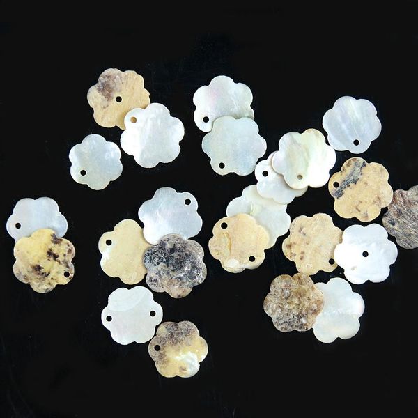

20pcs lot flower shape seashells nautical home decor natural shell pendants necklace diy shells for jewelry making accessories h jlloba