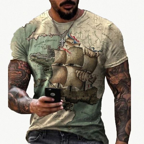 

men's tee t shirt shirt 3d print map graphic prints fingerprint round neck daily holiday print short sleeve casual designer big and ta, White;black