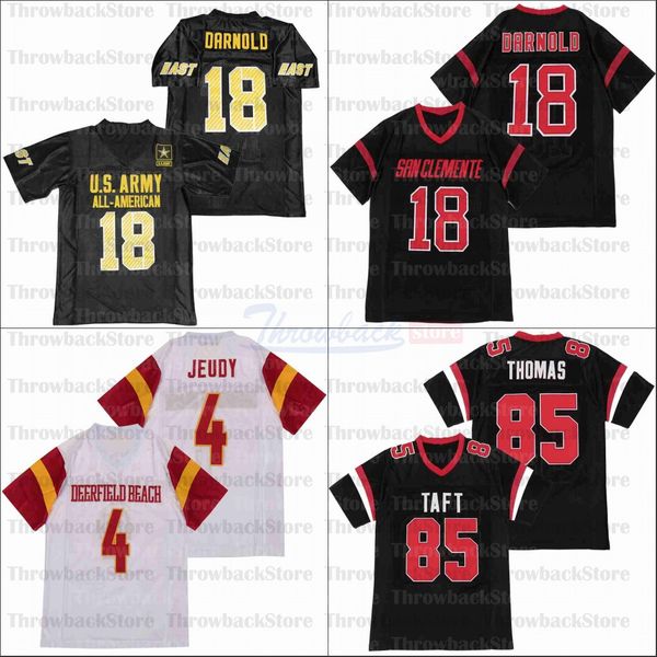 

football jerseys size s-xxxl 18 darnold 85 thomas 4 jeudy black, Black;red