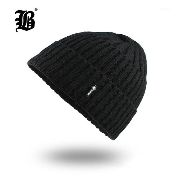 

beanies [flb] casual for men women fashion knitted winter hat solid color hip-hop skullies bonnet cap gorro f180451