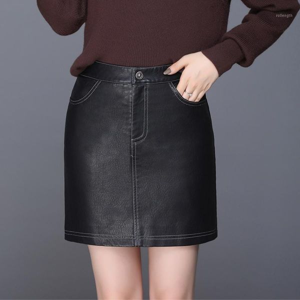 

women high waist faux leather black pencil skirt new ladies formal elegant bodycon pu leather skirt female party club skirts1