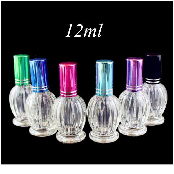 

10pcs 12ml clear pumpkin shaped glass perfume bottle thick mini fragrance cosmetic packaging spray bottle refillable gla qylqcd