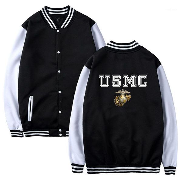 

usmc casual jacket clothing men women print us mc baseball uniform mens print usa army clothing1, Black;brown