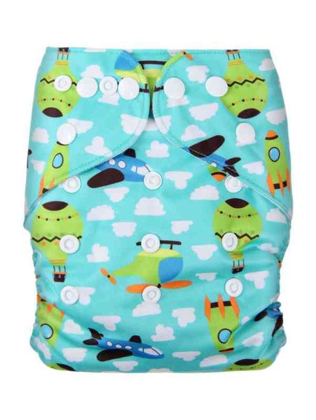 

plane print baby cloth diaper she