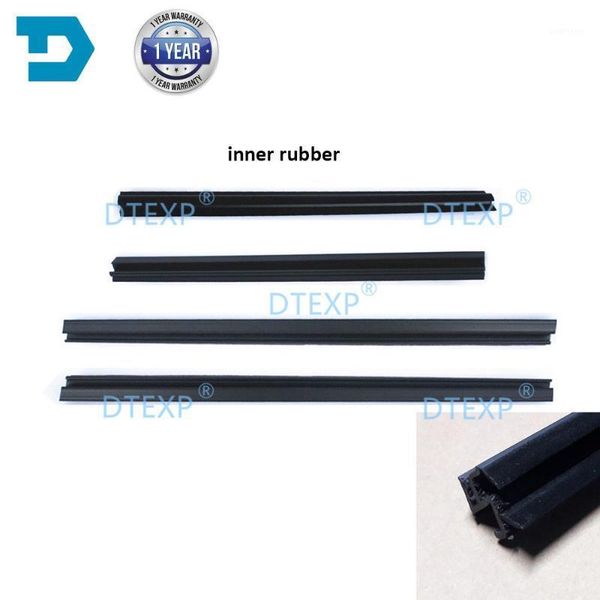 

4 pieces window glass rubber set for lancer ex sealing rubber for lancer gt glass protect inner and outside evo 10 x1