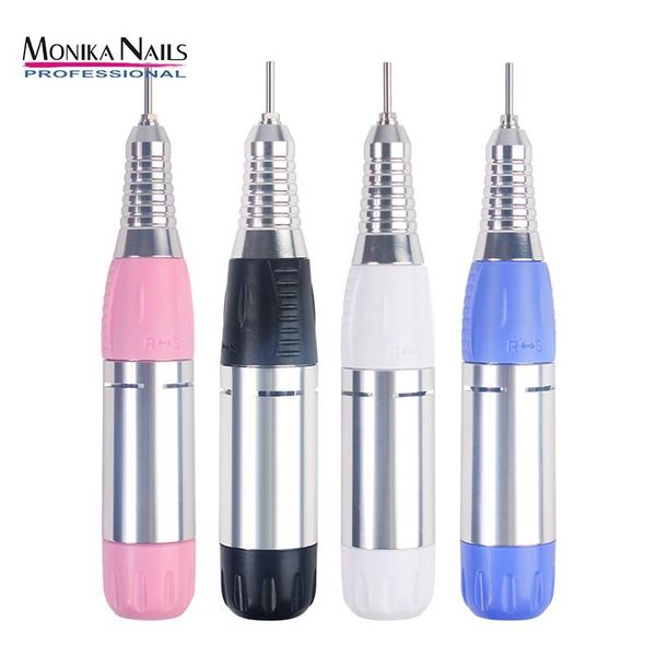 

nail art equipment bail handpiece 25000rpm electric bit drill manicure polisher machine pen handle replacement polishing nails tools, Silver