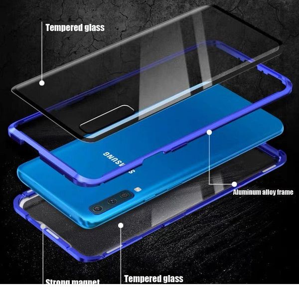 

double sided glass full magnetic case for samsung galaxy s8 s9 s10 plus s20 ultra a50 a31 41 a51 a71 wmtnvi