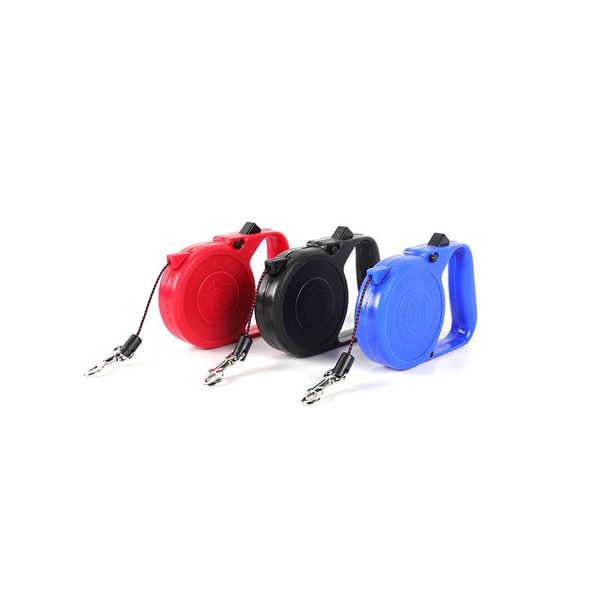

3m lovely solid color automatic retractable pet dog leash lead chihuahua samll dog puppy swalking leash tape pet accessory