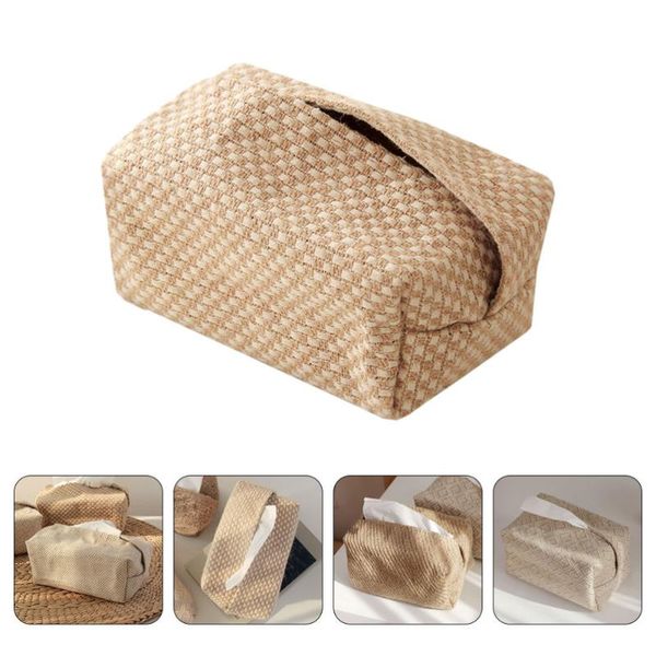 

1pc decorative tissue container napkin box bedside tissue holder (random style)