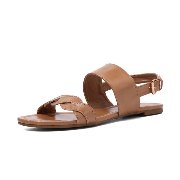 

new big 2021 size 43 roma women simple fashion sandals see woman shoes jzev, Black