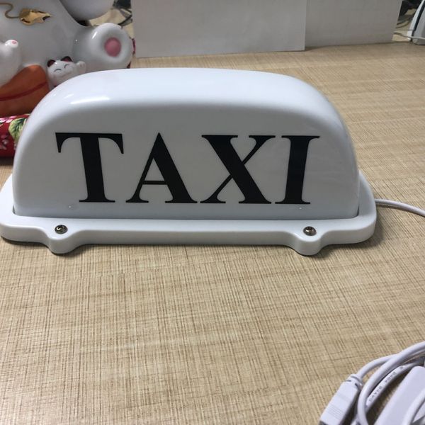 Kamyon taksi taksi tabelası çatı kubbesi LED ışık lambası kabuğu taksi sürücüleri için manyetik taban araba ön cam için LED ışık işareti